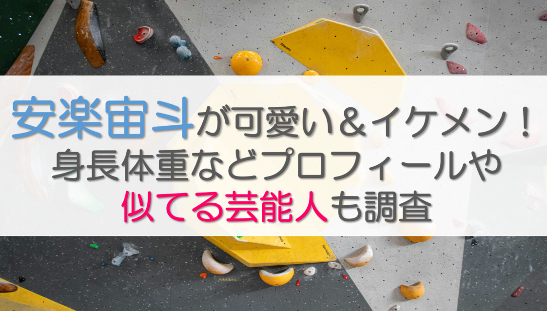 安楽宙斗がかわいい＆イケメン！身長体重などプロフィールや似てる芸能人も調査