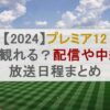 【2024】プレミア12 どこで観れる？配信や中継など放送日程まとめ